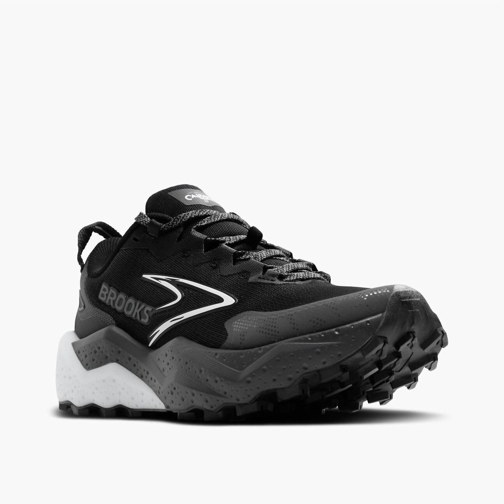Brooks Caldera 8 Mens Size 8.5 Trail Running Shoes Black/White Hiking NEW - Picture 3 of 5